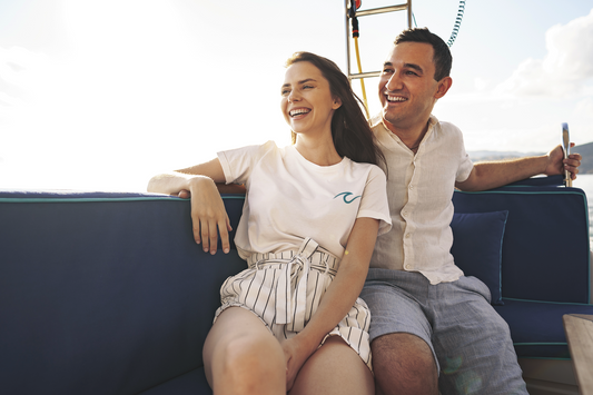 Couple on a boat
