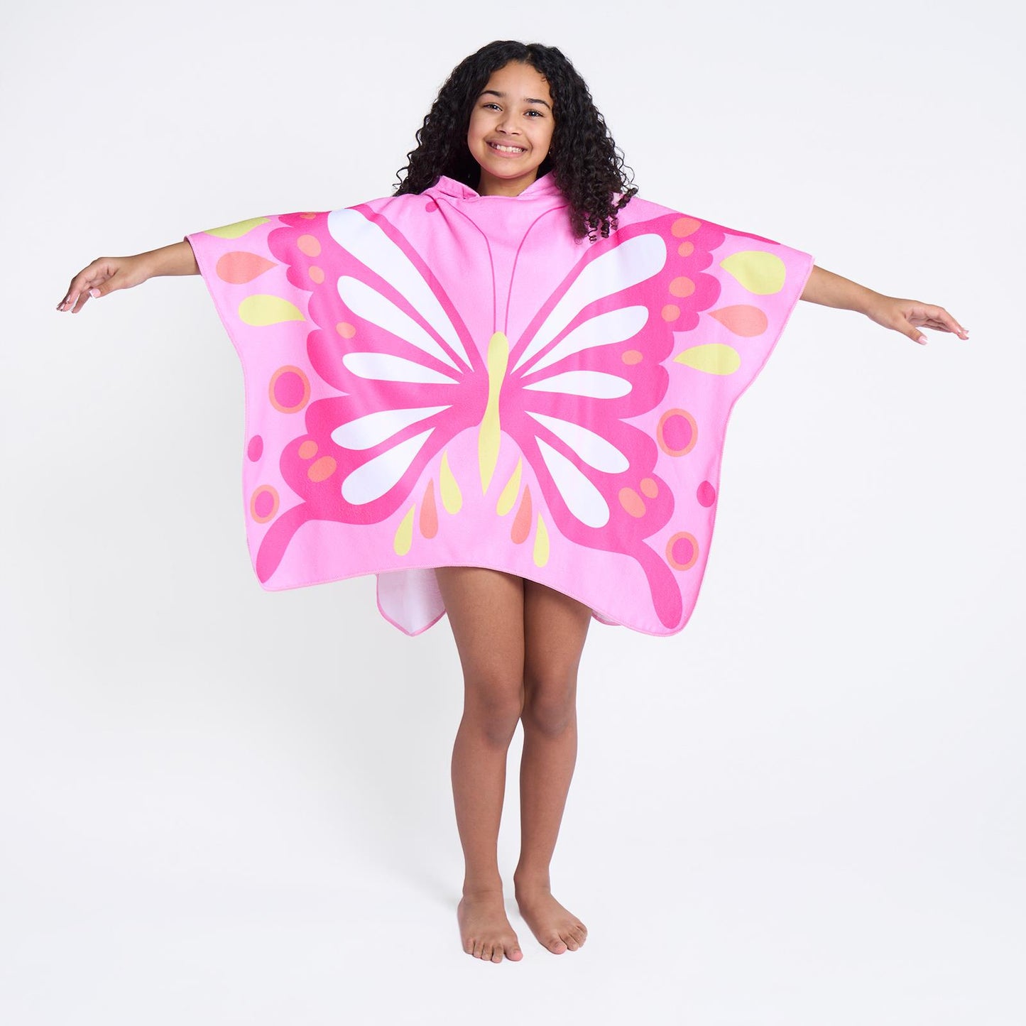 Kids Poncho Beach Towel with Hood, Quick Dry Microfibre - Cruise Accessories