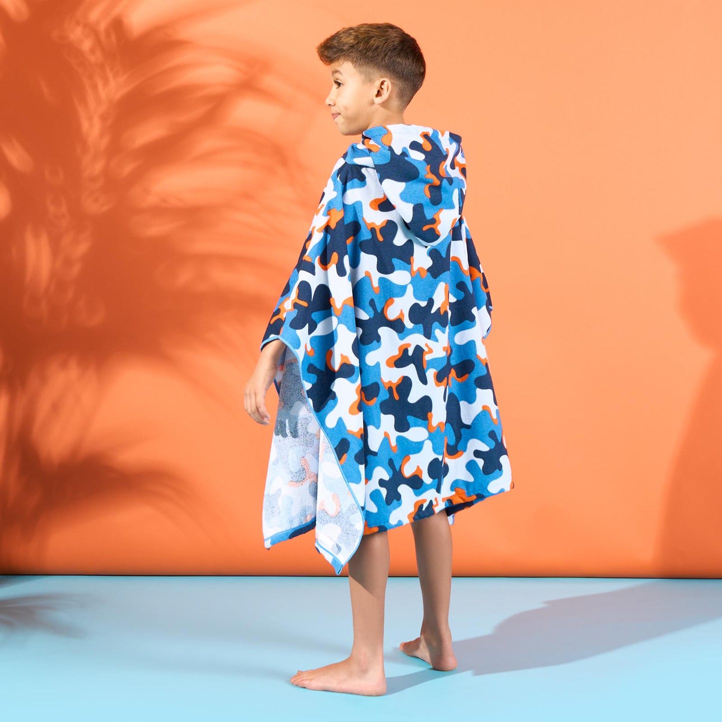 Kids Poncho Beach Towel with Hood, Quick Dry Microfibre - Cruise Accessories