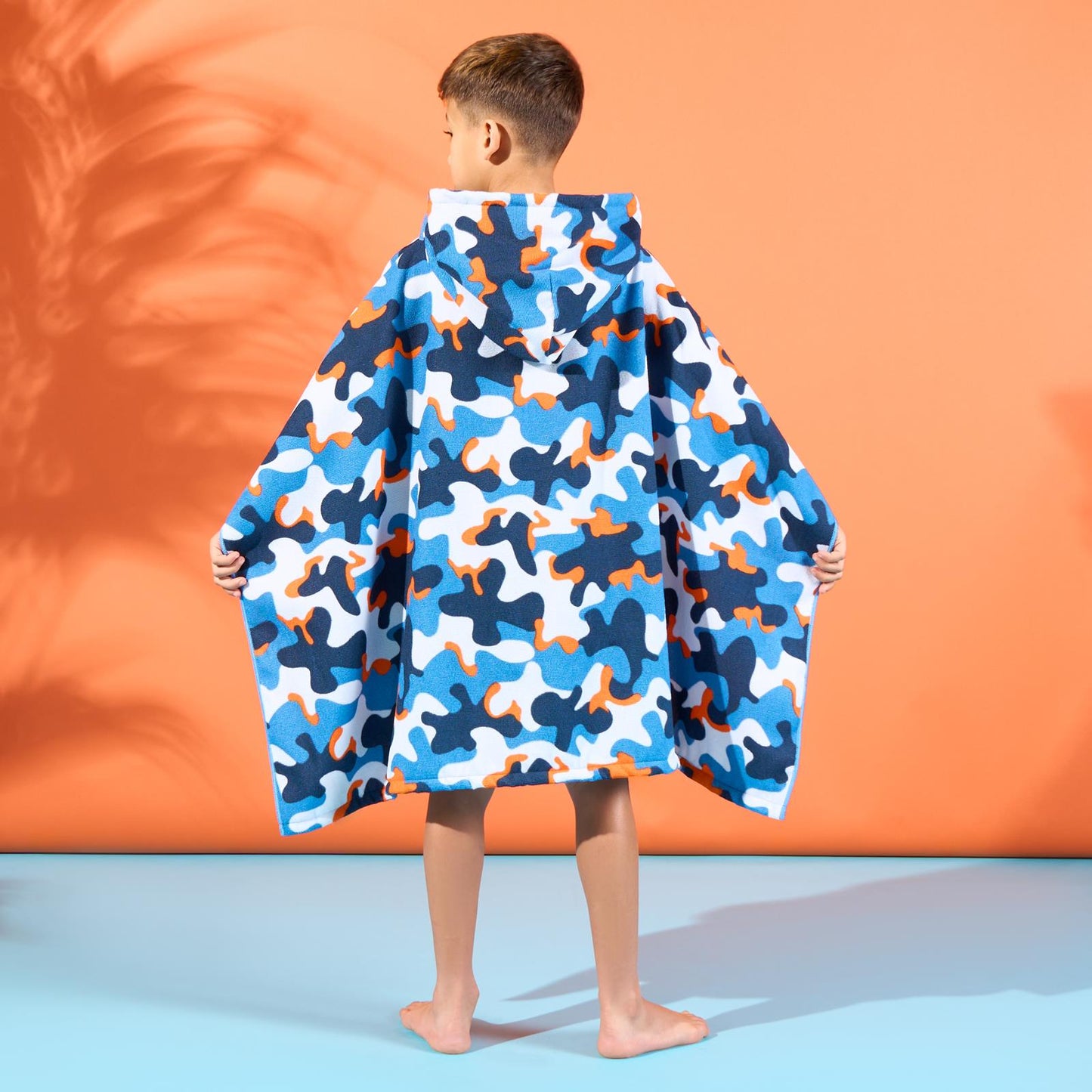 Kids Poncho Beach Towel with Hood, Quick Dry Microfibre - Cruise Accessories