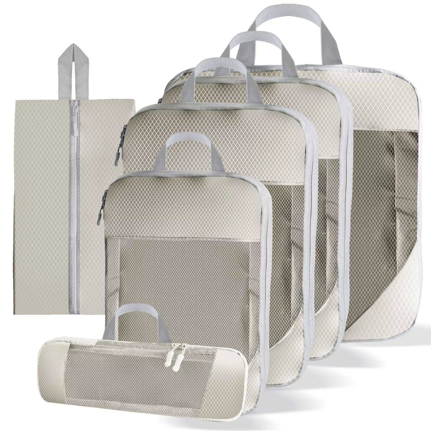 6Pcs Compression Packing Cubes Set for Cruise Packing - Cruise Accessories