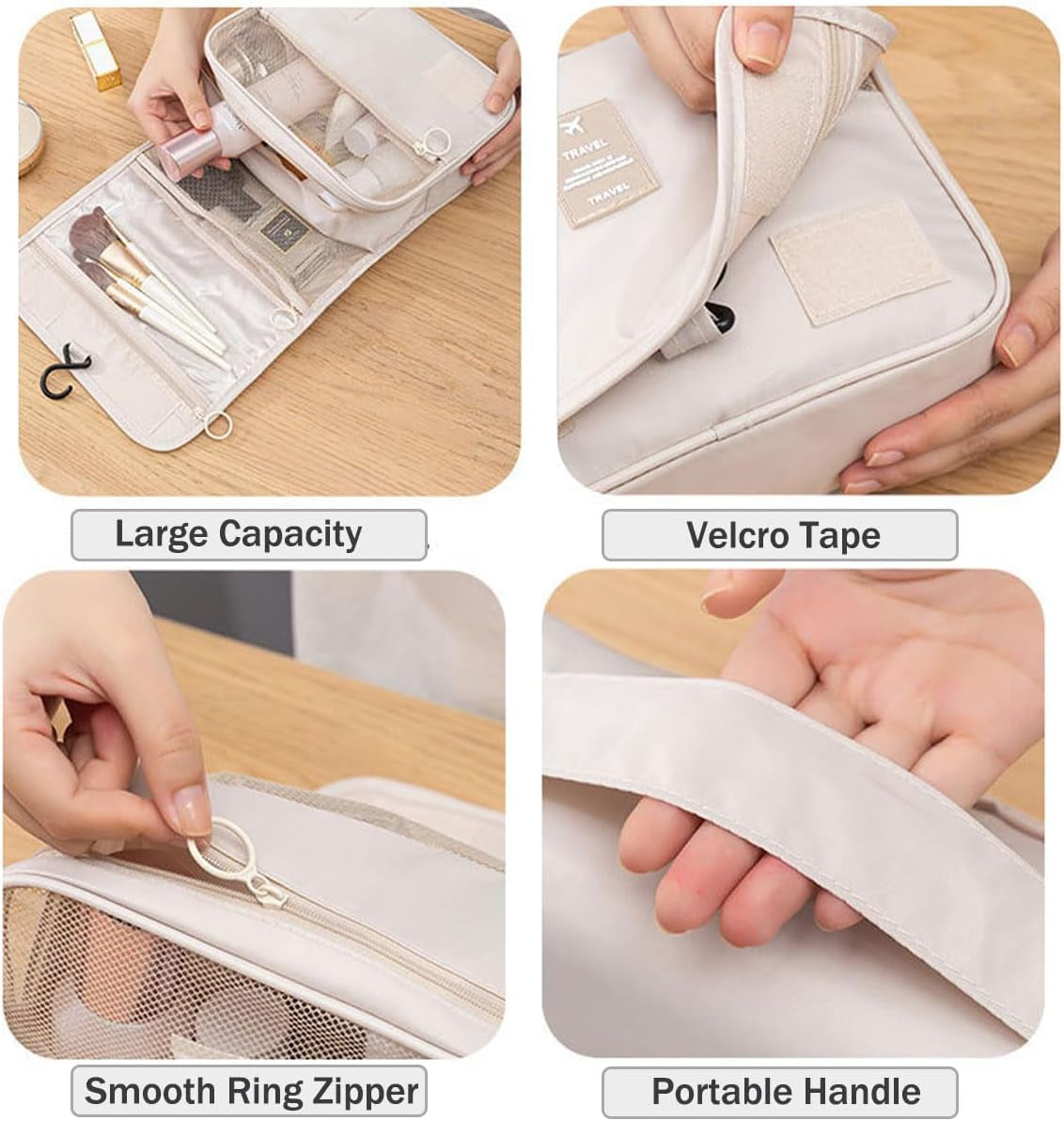 Compact Hanging Toiletry Bag – Cruise Cabin Space Saver - Cruise Accessories