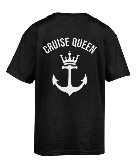 Cruise Queen T-Shirt – Funny Cruise Vacation Tee for Her - Cruise Accessories