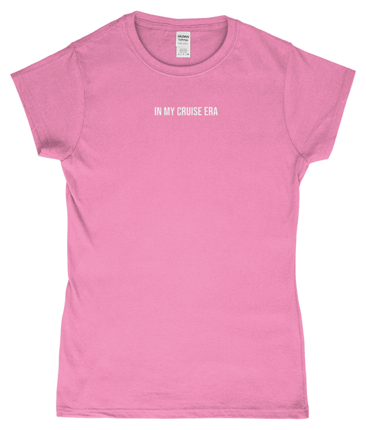 'In my cruise era' Womens Fitted Ringspun T-Shirt - Cruise Accessories