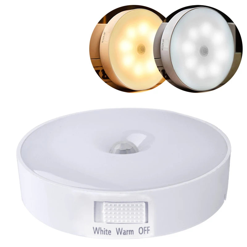 Magnetic base LED Night Light Motion Sensor, USB Rechargeable - Cruise Accessories