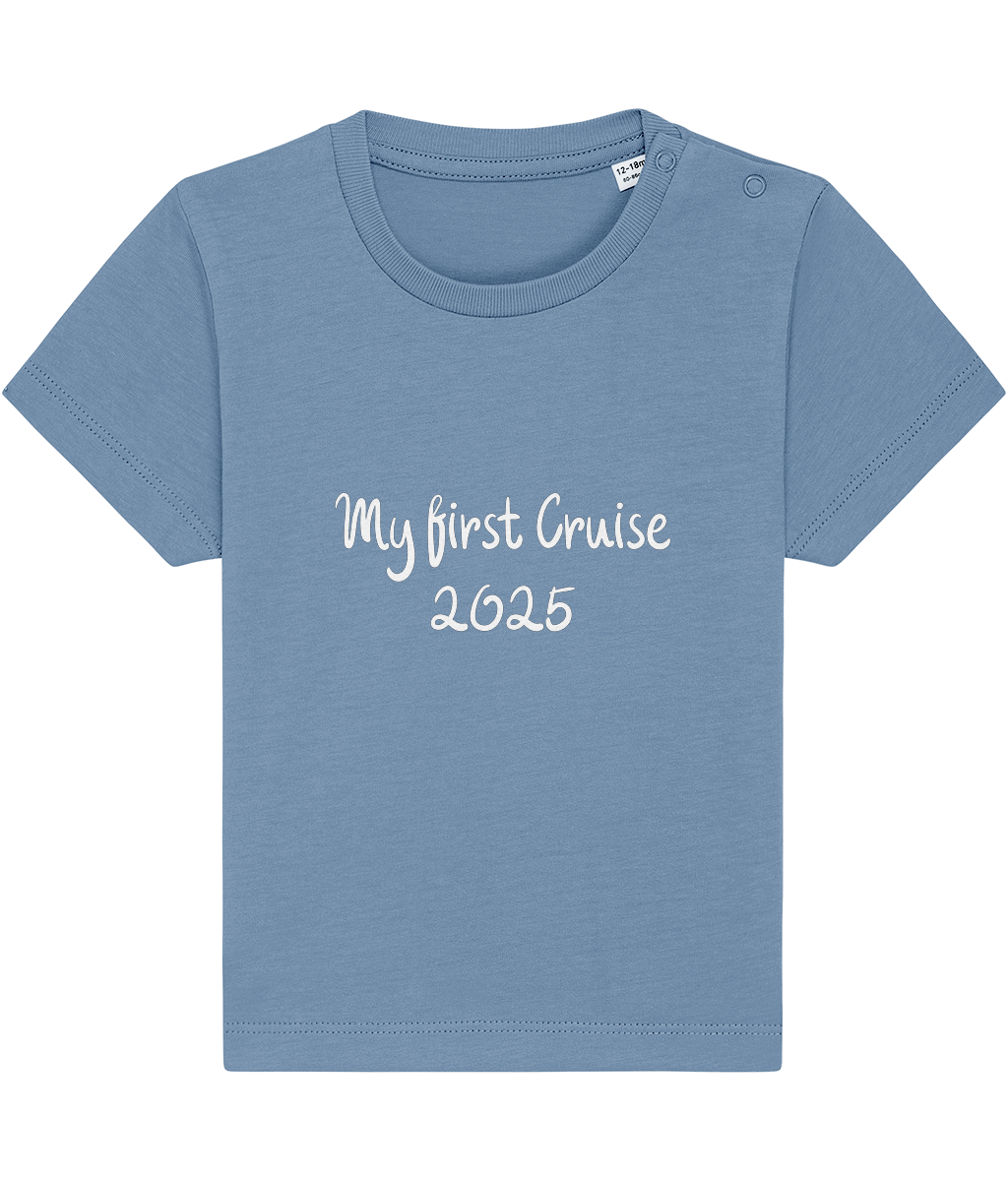 My First Cruise 2025 Baby T-Shirt – Cute Cruise Outfit - Cruise Accessories