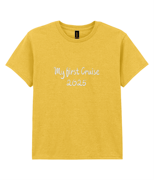 My First Cruise 2025 Kids T-Shirt – Cute Cruise Tee for Young Sailors - Cruise Accessories