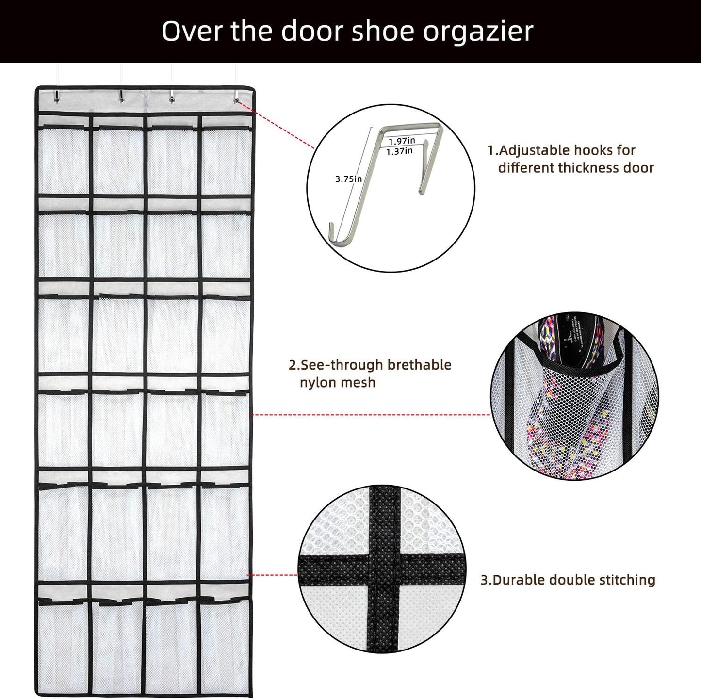 Space-Saving Door Shoe Organizer – Ideal for Cruise Cabins - Cruise Accessories