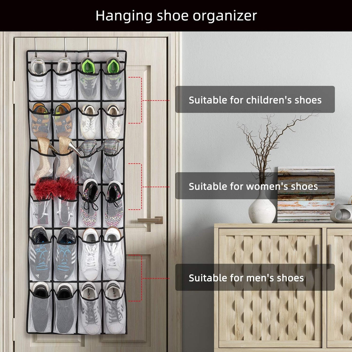 Space-Saving Door Shoe Organizer – Ideal for Cruise Cabins - Cruise Accessories