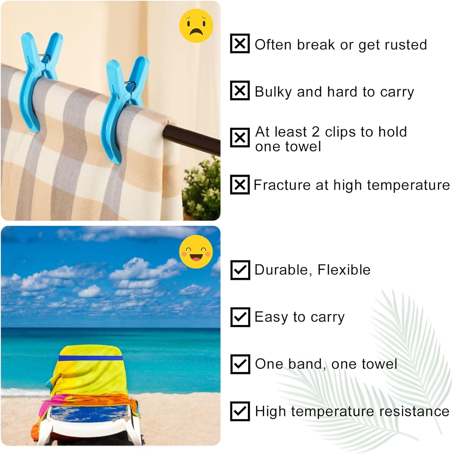 4 Pack Towel Bands cruise essential - Cruise Accessories