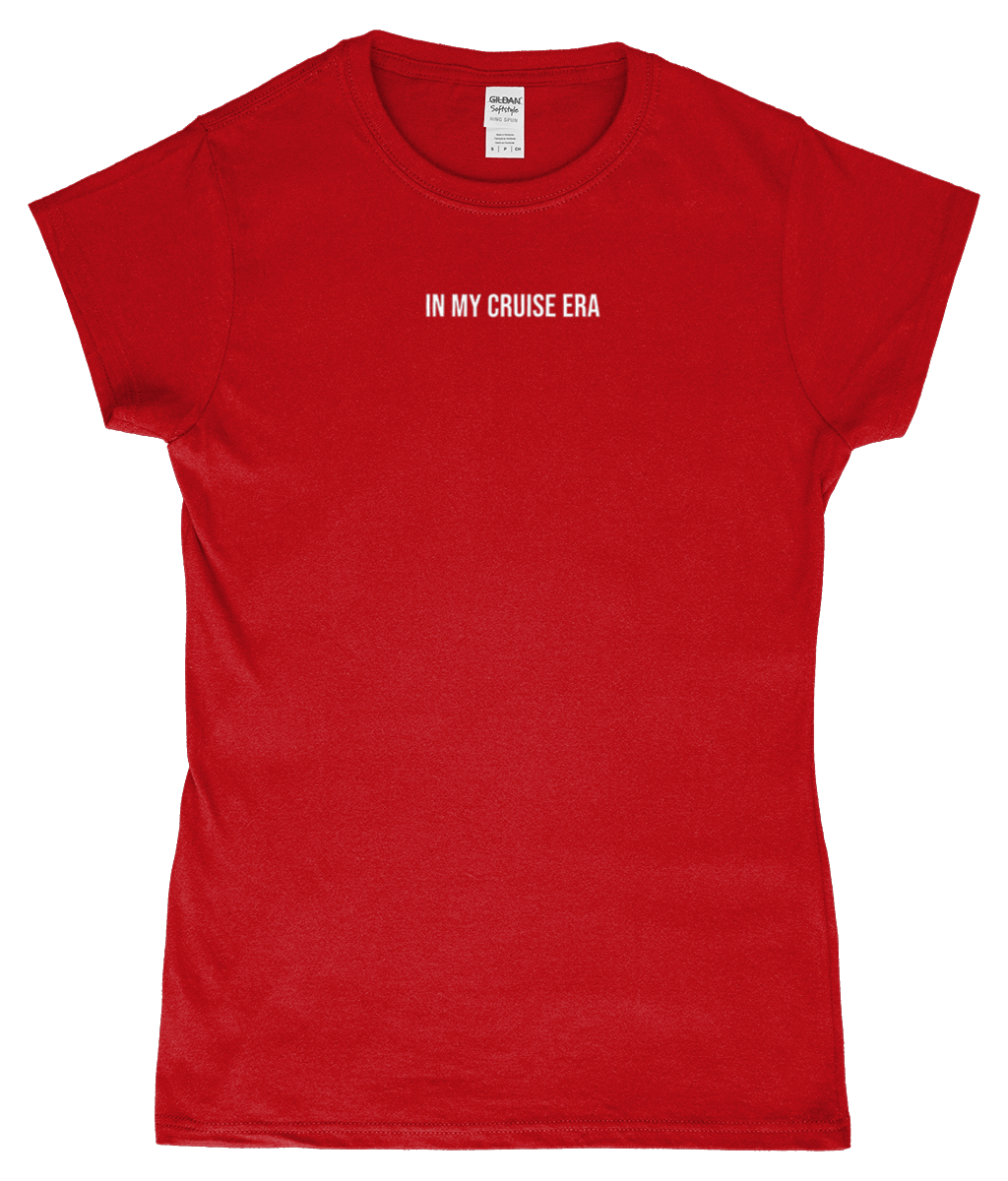 'In my cruise era' Womens Fitted Ringspun T-Shirt - Cruise Accessories
