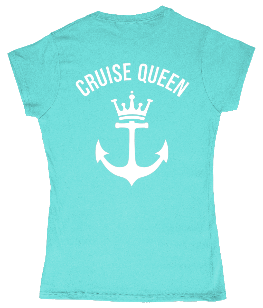 Gildan SoftStyle Ladies Fitted Ringspun T-Shirt CRUISE QUEEN - Cruise Accessories