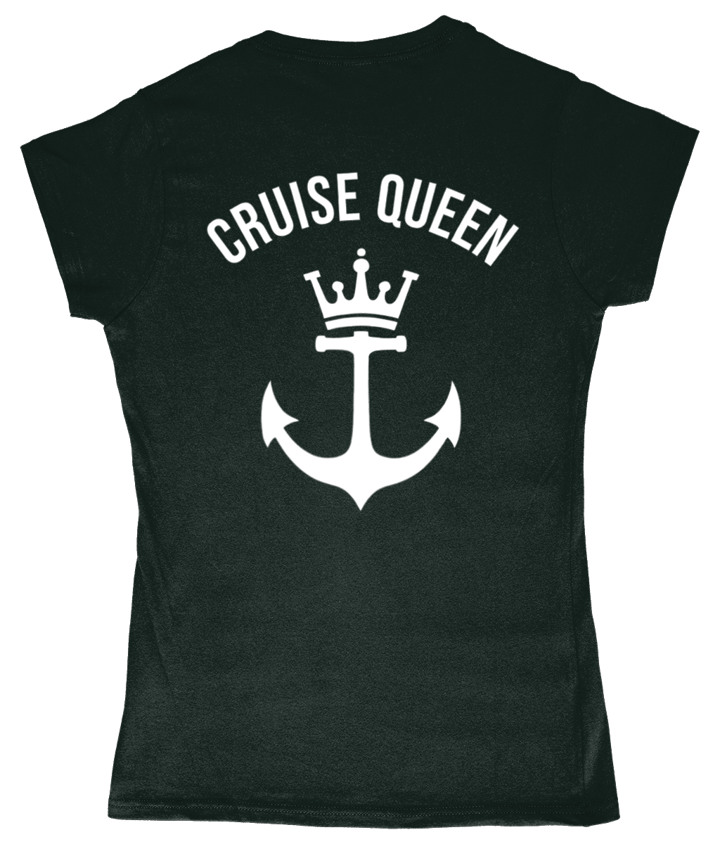 Gildan SoftStyle Ladies Fitted Ringspun T-Shirt CRUISE QUEEN - Cruise Accessories