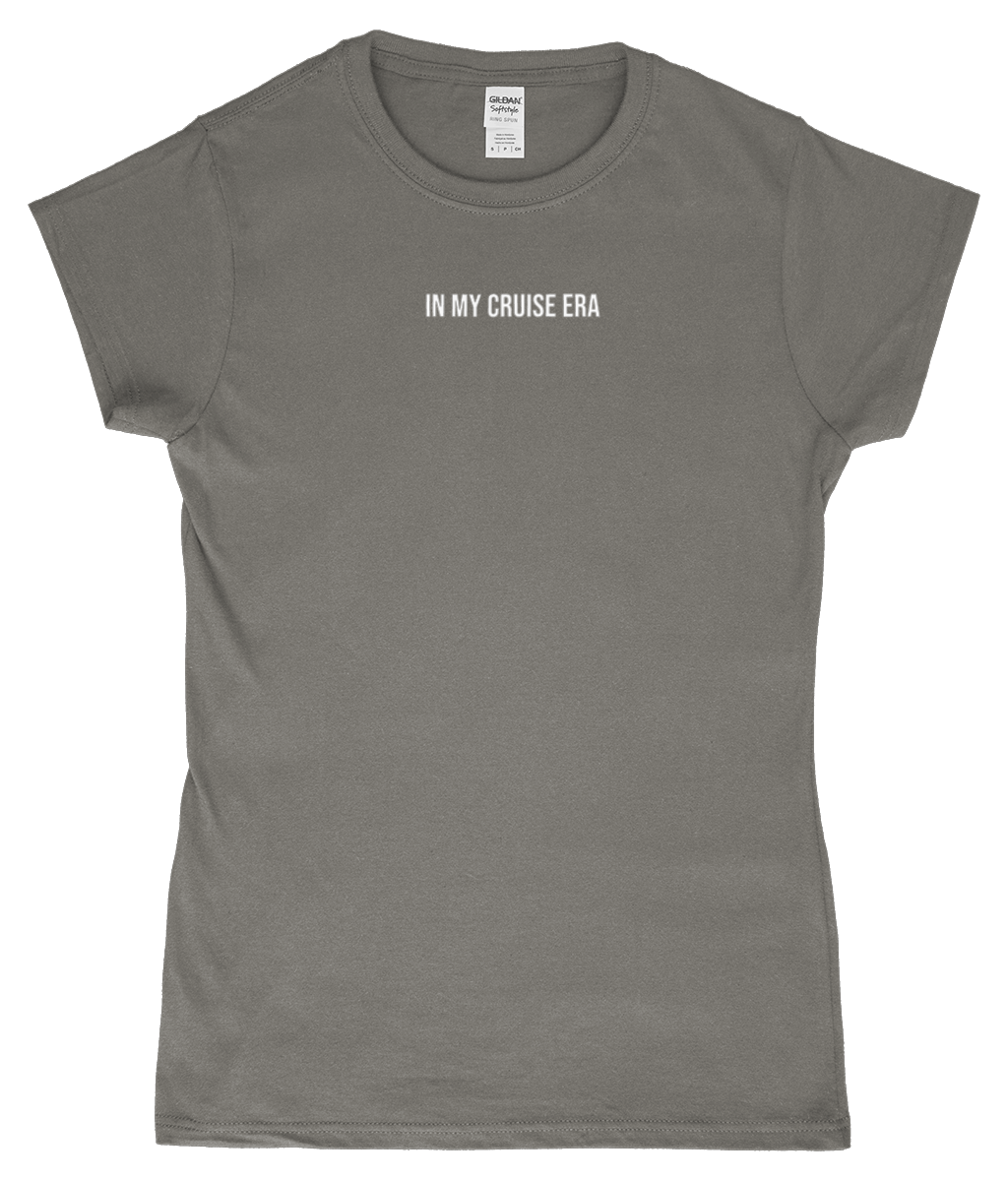 'In my cruise era' Womens Fitted Ringspun T-Shirt - Cruise Accessories