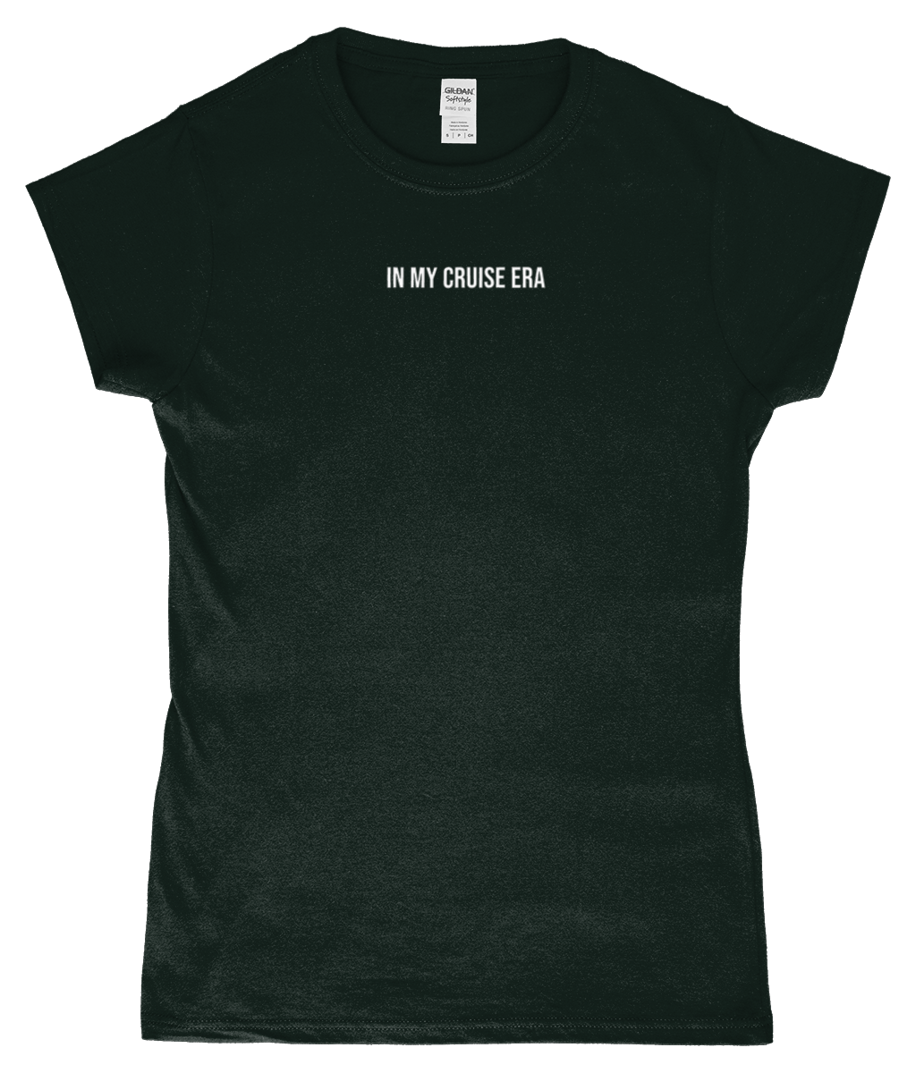 'In my cruise era' Womens Fitted Ringspun T-Shirt - Cruise Accessories