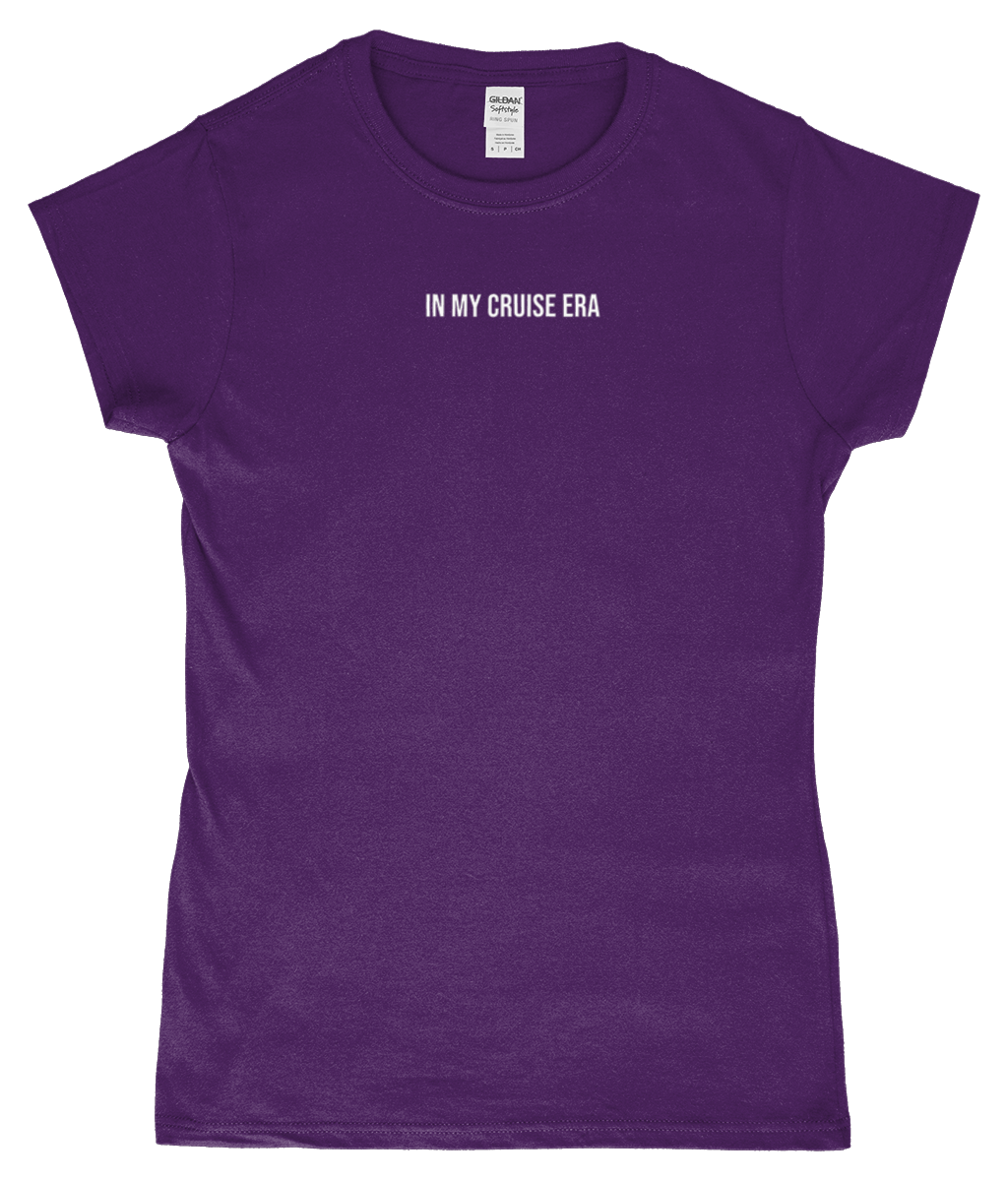 'In my cruise era' Womens Fitted Ringspun T-Shirt - Cruise Accessories