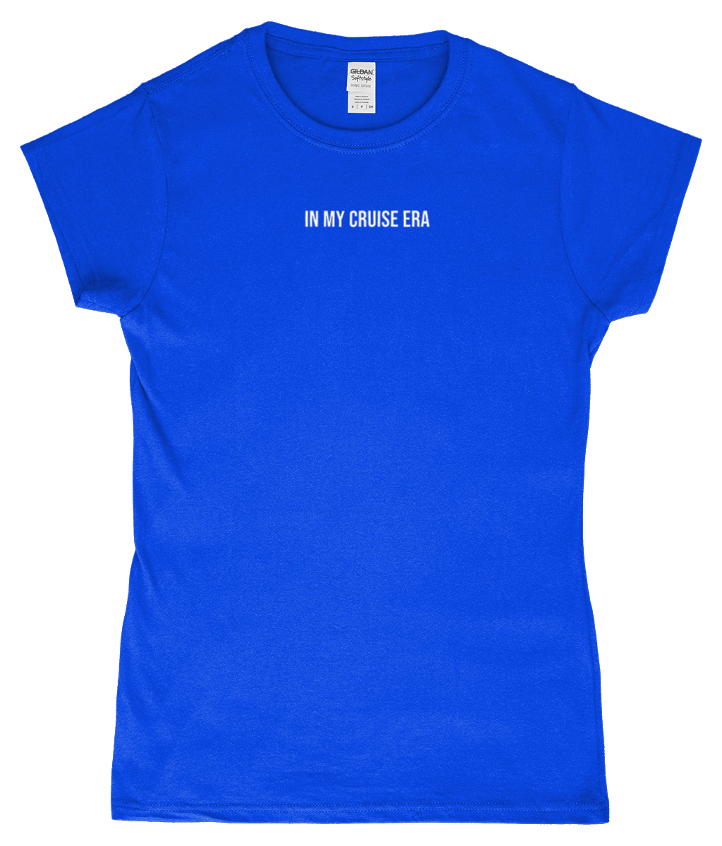 'In my cruise era' Womens Fitted Ringspun T-Shirt - Cruise Accessories
