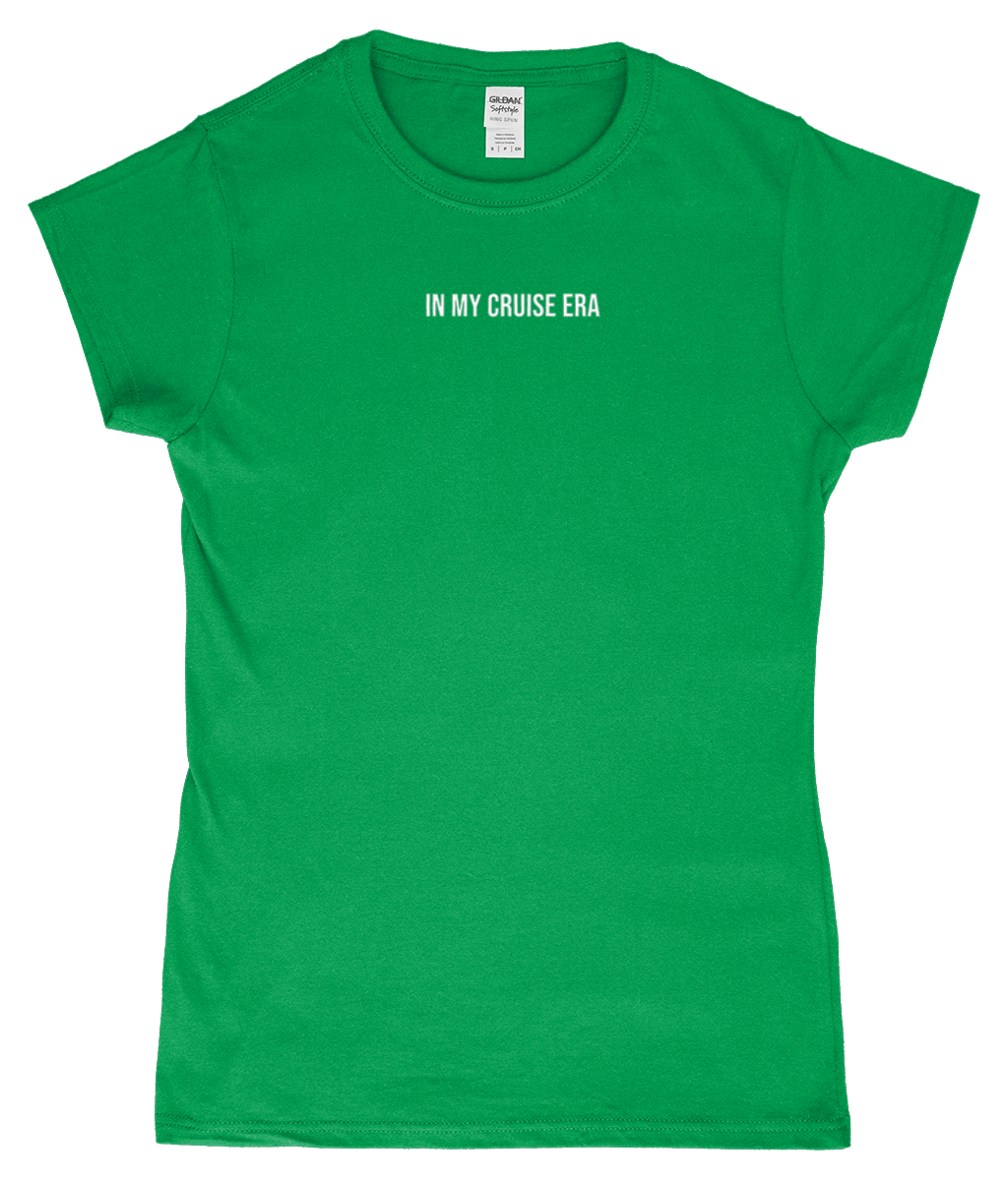 'In my cruise era' Womens Fitted Ringspun T-Shirt - Cruise Accessories