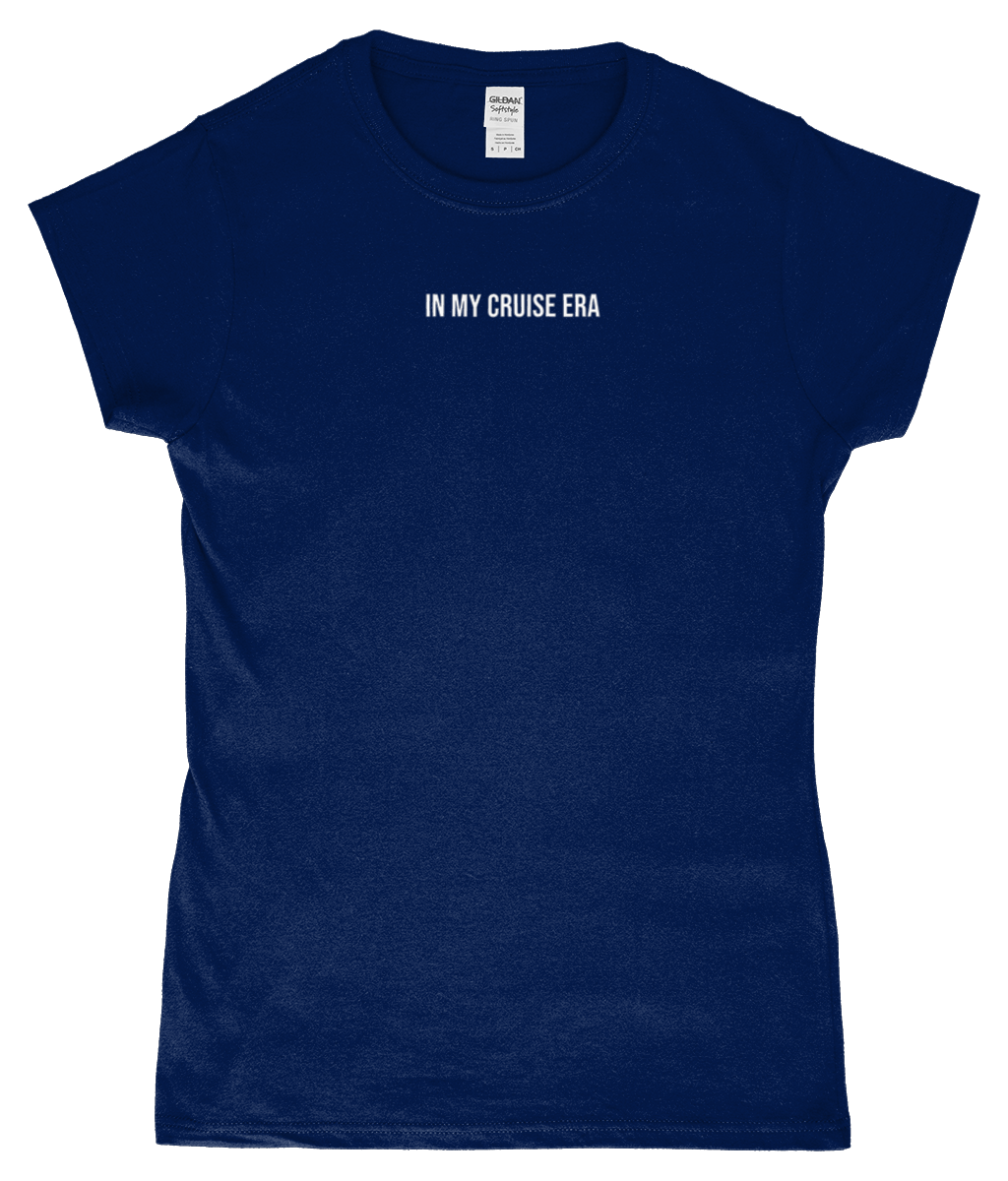 'In my cruise era' Womens Fitted Ringspun T-Shirt - Cruise Accessories