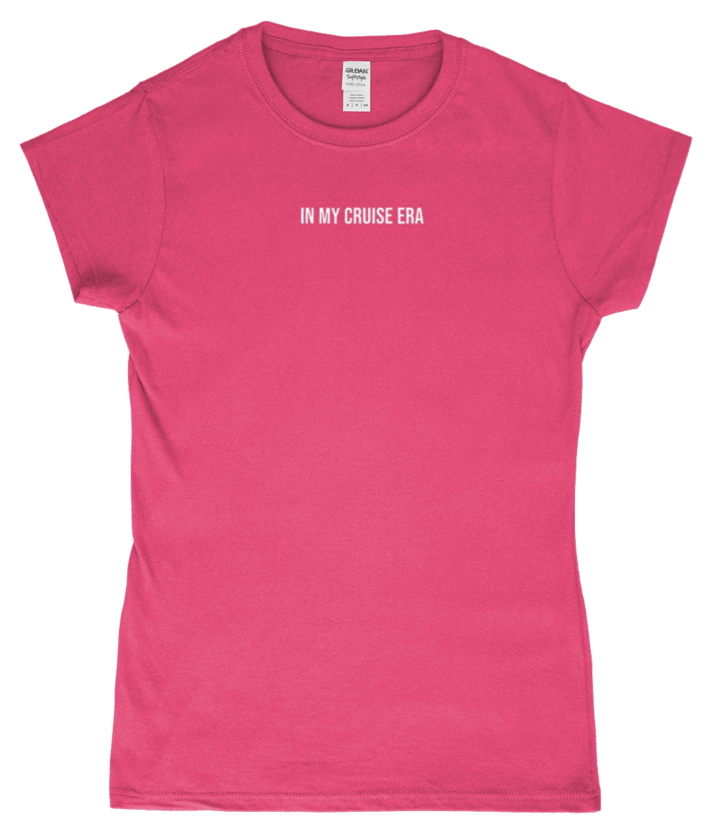 'In my cruise era' Womens Fitted Ringspun T-Shirt - Cruise Accessories