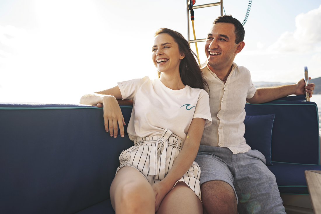 Couple on a boat