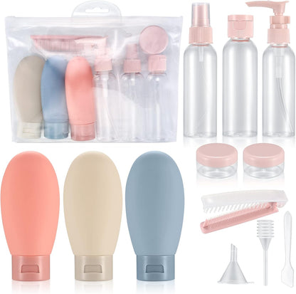 12 Pcs Travel Bottles Set, 60 ML Travel Size  Squeezable Refillable Bottles - Cruise Accessories 