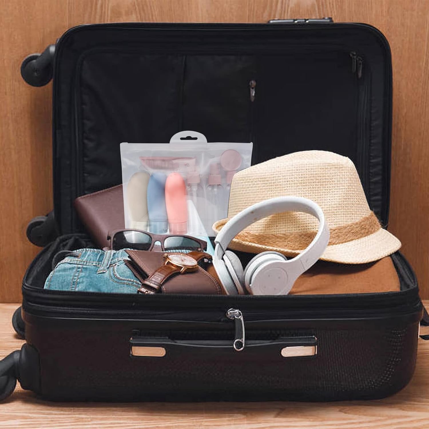 12 Pcs Travel Bottles Set, 60 ML Travel Size  Squeezable Refillable Bottles - Cruise Accessories 