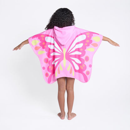 Kids Poncho Beach Towel with Hood, Quick Dry Microfibre - Cruise Accessories 