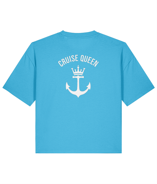 Cruise Queen Crop 100% Organic Cotton TShirt - Cruise Accessories 