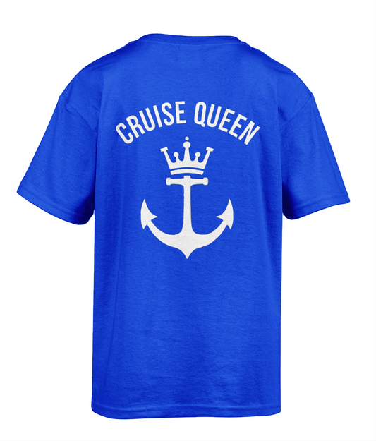 Cruise Queen T-Shirt – Funny Cruise Vacation Tee for Her - Cruise Accessories 