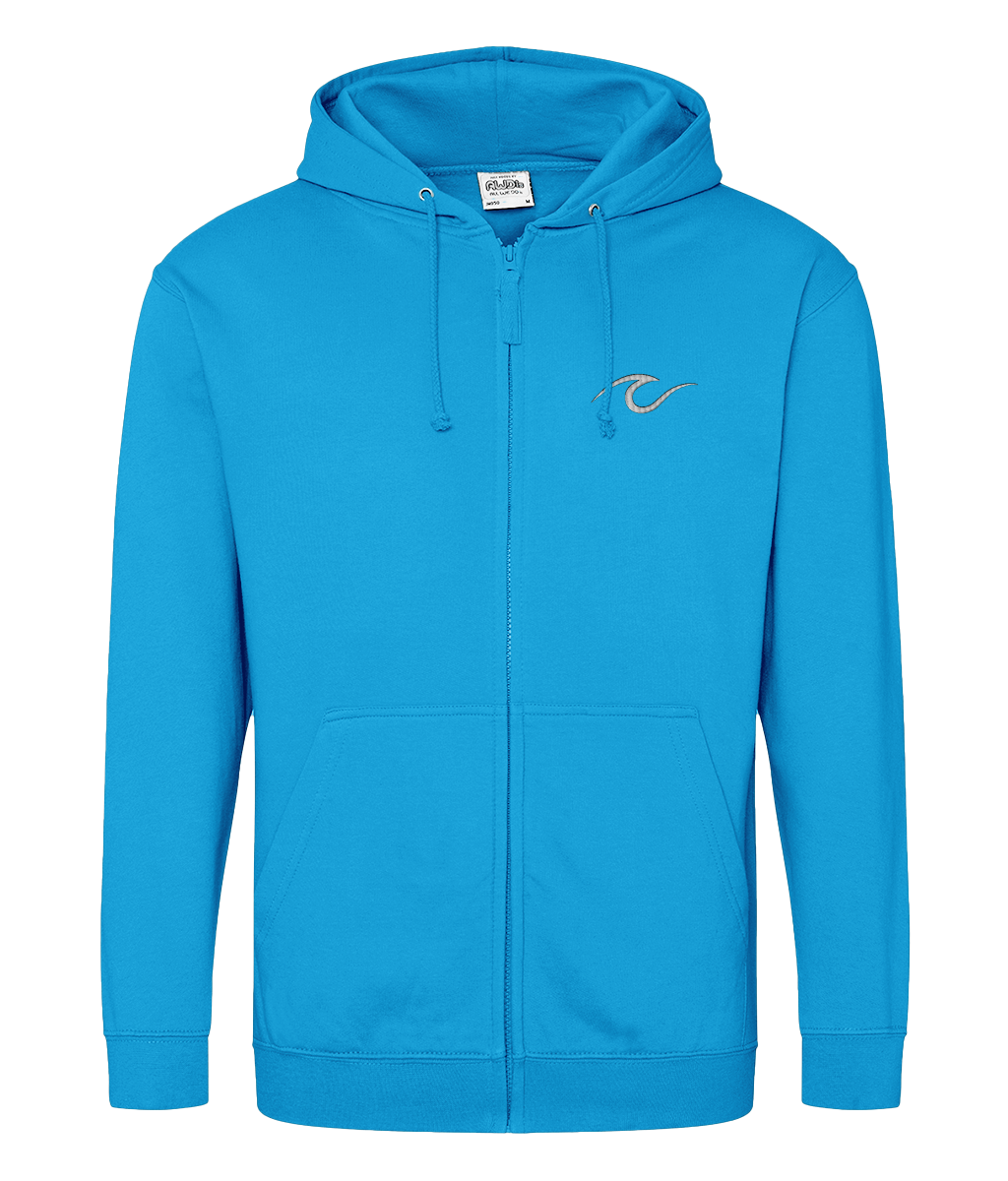 Cruise Wave Embroidered Zoodie – Nautical Zip-Up Hoodie for Cruise Lovers - Cruise Accessories 
