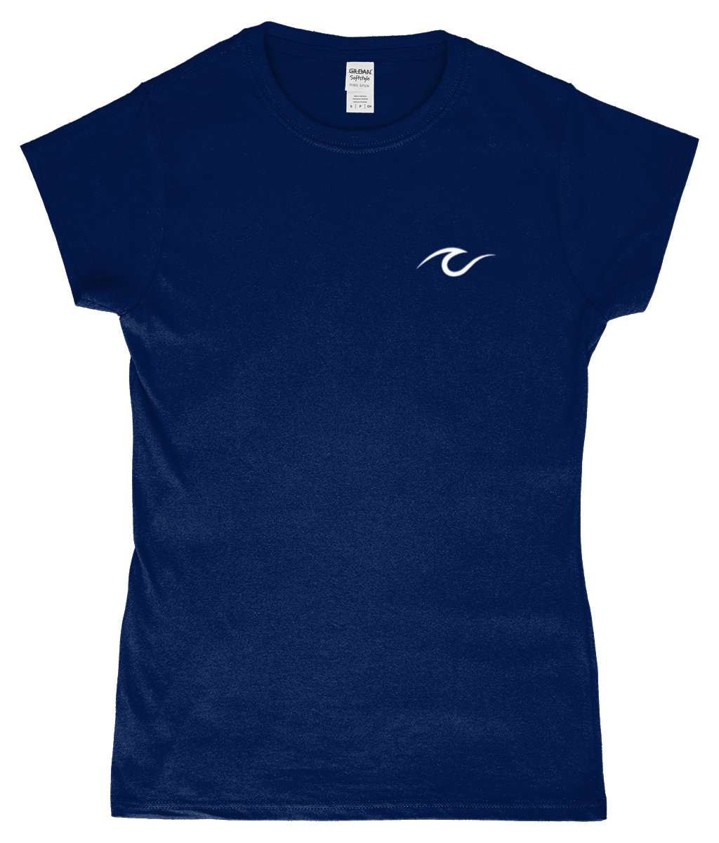 Cruise Wave Printed Womens Fitted T-Shirt – Nautical Travel Tee - Cruise Accessories 