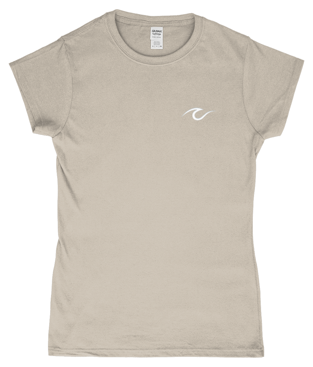 Cruise Wave Printed Womens Fitted T-Shirt – Nautical Travel Tee - Cruise Accessories 