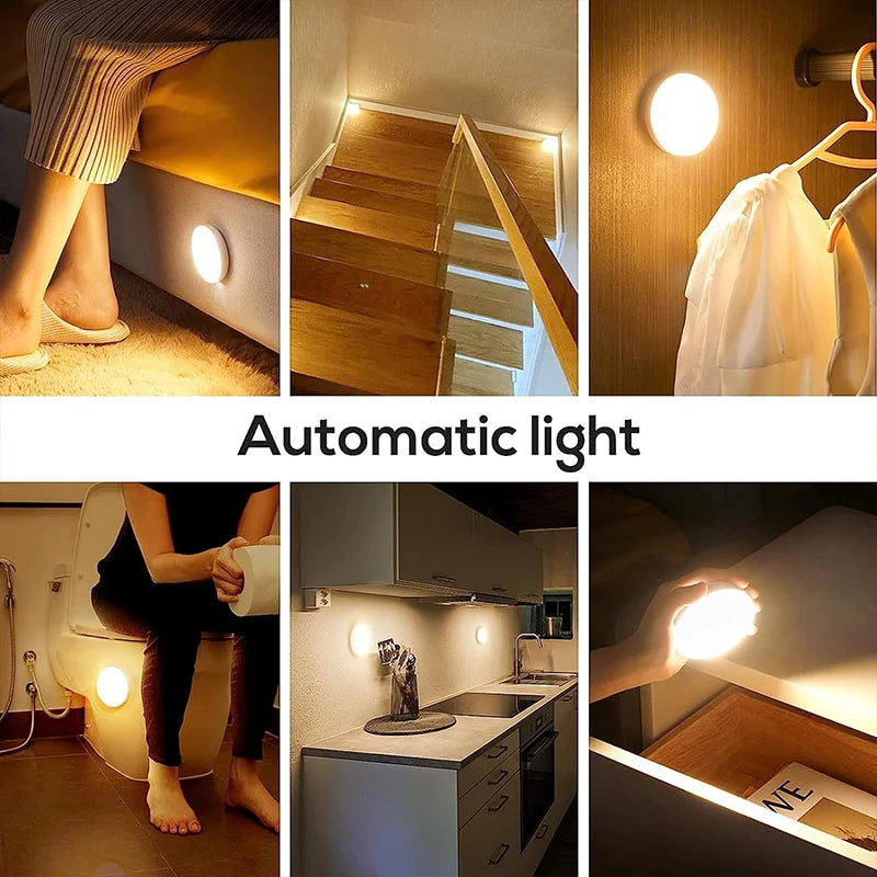 Magnetic base LED Night Light Motion Sensor, USB Rechargeable - Cruise Accessories 