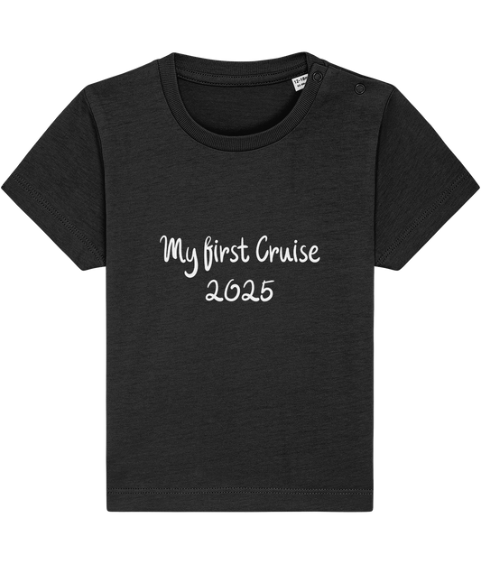My First Cruise 2025 Baby T-Shirt – Cute Cruise Outfit - Cruise Accessories 
