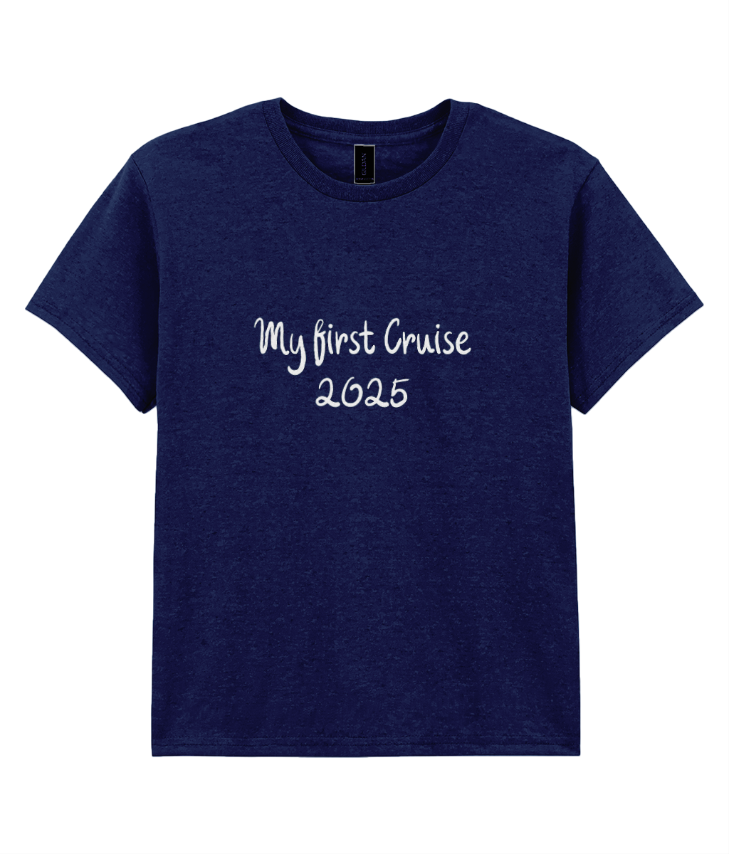 My First Cruise 2025 Kids T-Shirt – Cute Cruise Tee for Young Sailors - Cruise Accessories 