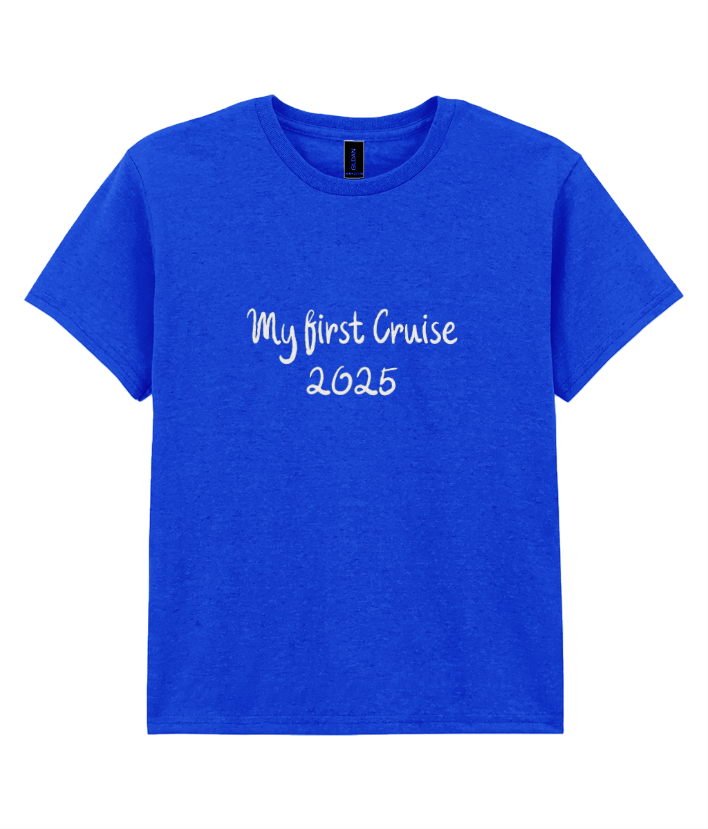 My First Cruise 2025 Kids T-Shirt – Cute Cruise Tee for Young Sailors - Cruise Accessories 