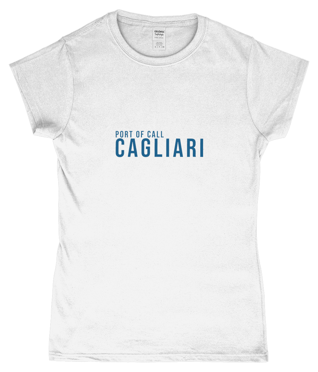 Port of Call Cagliari Ladies T-Shirt – Cruise Souvenir Tee - Cruise Accessories 