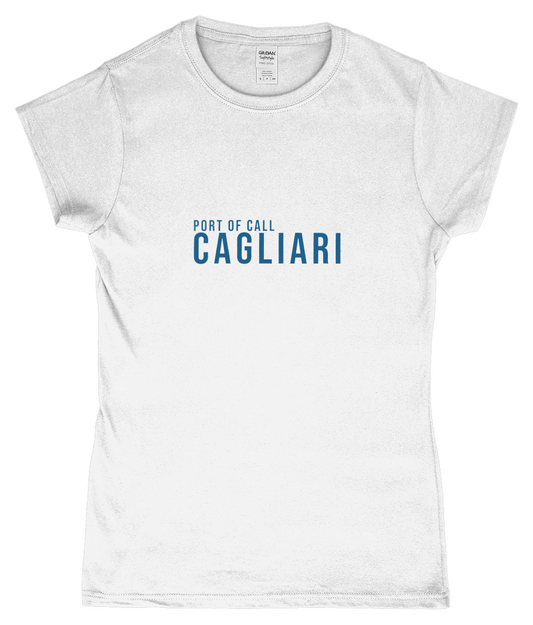 Port of Call Cagliari Ladies T-Shirt – Cruise Souvenir Tee - Cruise Accessories 