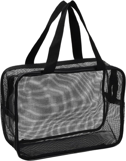 Quick Dry Mesh Beach Bag, Quick Dry Portable Tote Bag with Zipper - Cruise Accessories 
