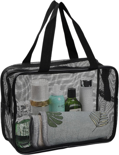 Quick Dry Mesh Beach Bag, Quick Dry Portable Tote Bag with Zipper - Cruise Accessories 