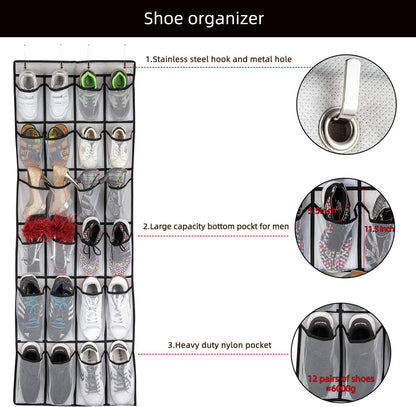 Space-Saving Door Shoe Organizer – Ideal for Cruise Cabins - Cruise Accessories 