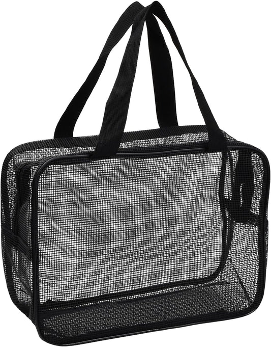 Quick Dry Mesh Beach Bag, Quick Dry Portable Tote Bag with Zipper - Cruise Accessories 