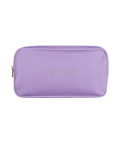 My Cruise Stuff Embroidered Accessory Bag – Travel Pouch for Cruise Essentials & Toiletries - Cruise Accessories 
