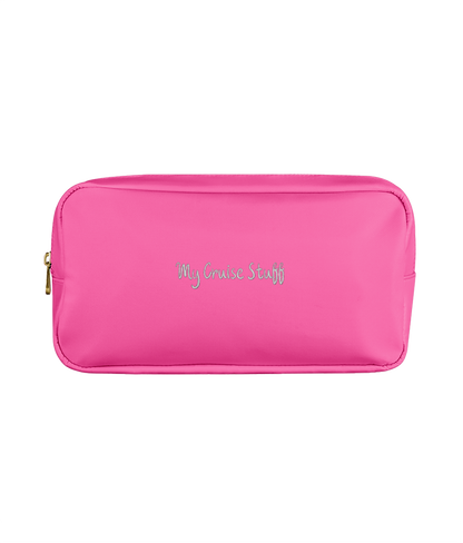 My Cruise Stuff Embroidered Accessory Bag – Travel Pouch for Cruise Essentials & Toiletries - Cruise Accessories 