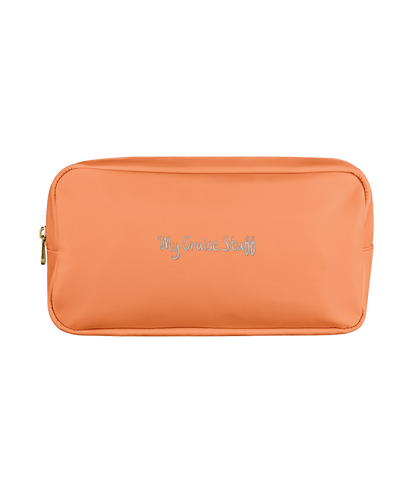 My Cruise Stuff Embroidered Accessory Bag – Travel Pouch for Cruise Essentials & Toiletries - Cruise Accessories 